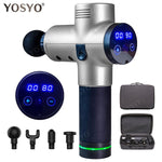 LCD Display Massage Gun Deep Muscle Massager Muscle Pain Body Massage Exercising  Relaxation Slimming Shaping Pain Relief