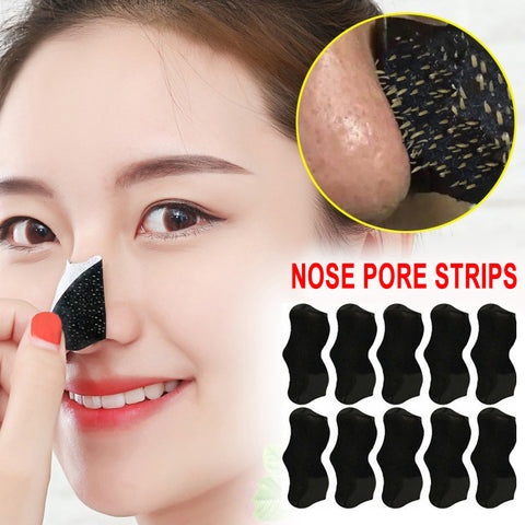 10pcs Nose Blackhead Remover Mask Skin Care Shrink Pore Acne Treatment Mask Deep Nose Pore Cleansing Strips Black Head Remover