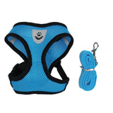 Kat Hond Verstelbare Harnas Vest Wandelen Lead Leash Voor Puppy Honden Kraag Polyester Mesh Harnas Voor Kleine Middelgrote Hond Kat huisdier